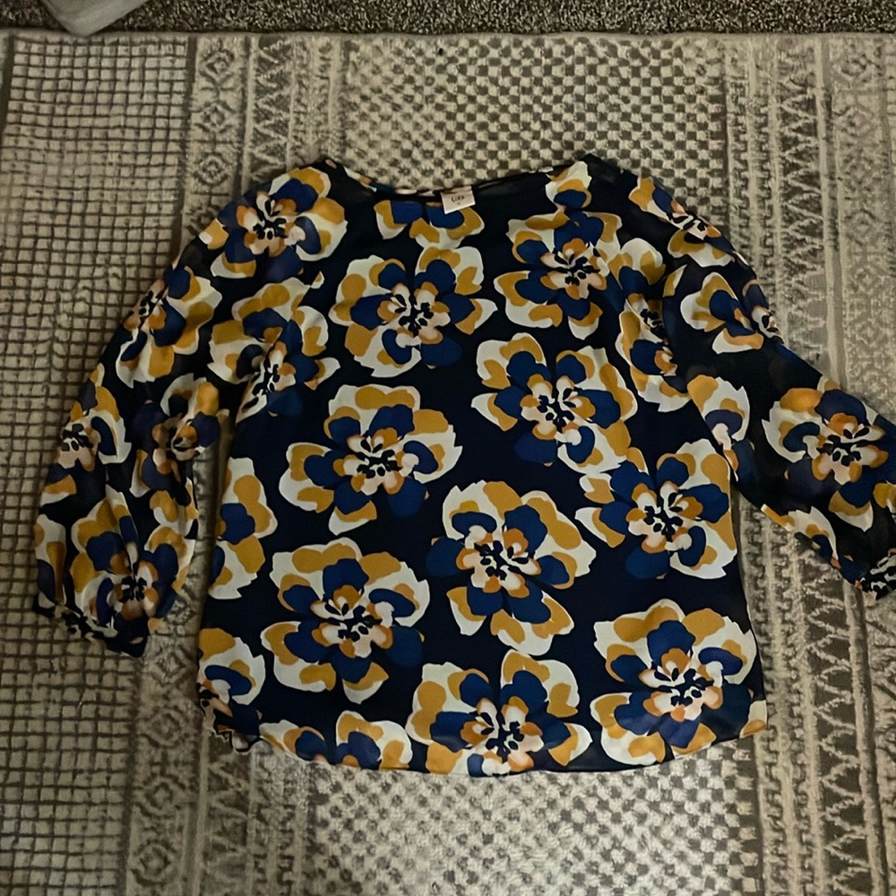 Cabi floral blouse